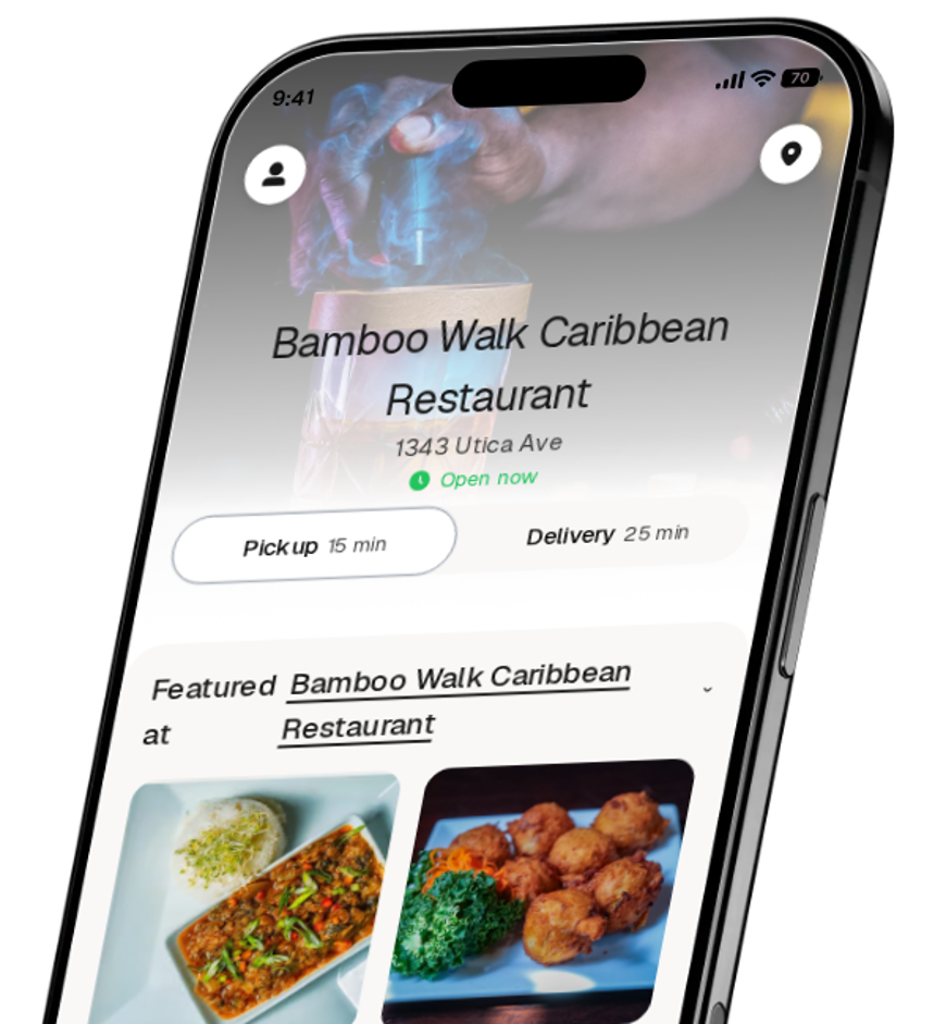 Bamboo Walk Caribbean Restaurant app preview