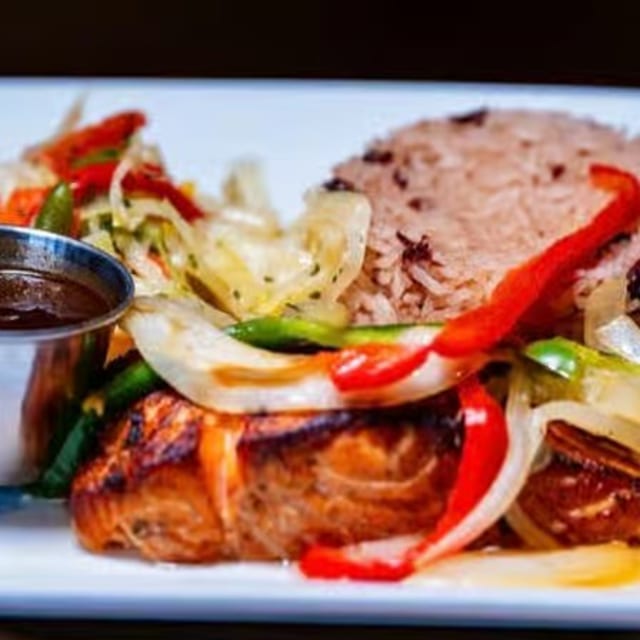 Jerk Salmon Meal.