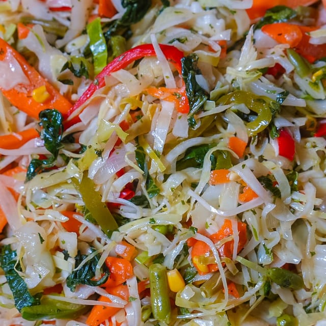 Steamed Vegetables.